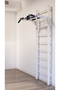 Drabinka gimnastyczna z poziomym drążkiem ARTikOS wzmocniona bielą