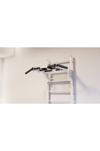Drabinka gimnastyczna z poziomym drążkiem ARTikOS wzmocniona bielą