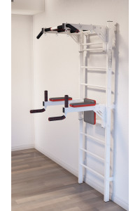 Drabinka gimnastyczna ze szprosami poziomymi i szprosami ARTikOS wzmocniona bielą