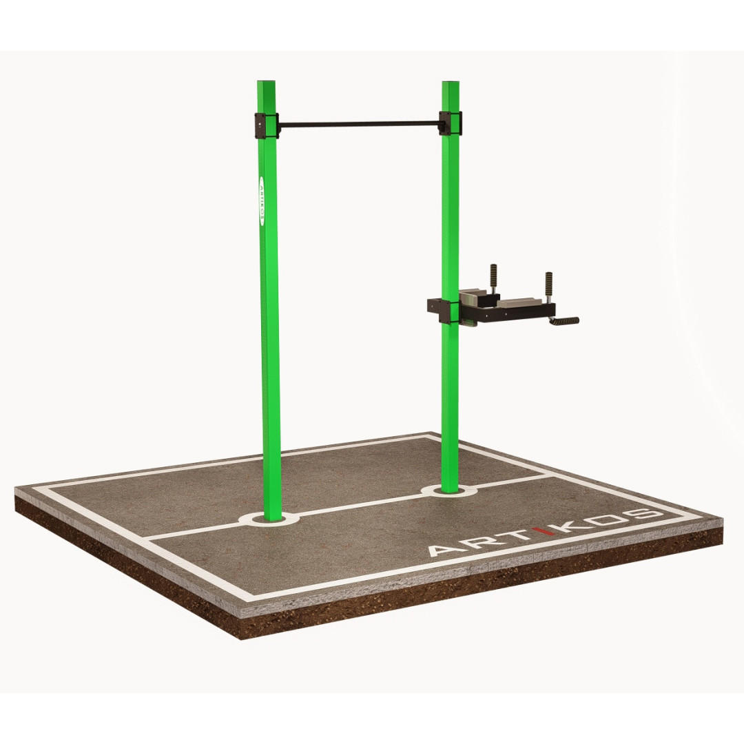 Poręcz pozioma zewnętrzna z drążkami ARTIKOS S-5