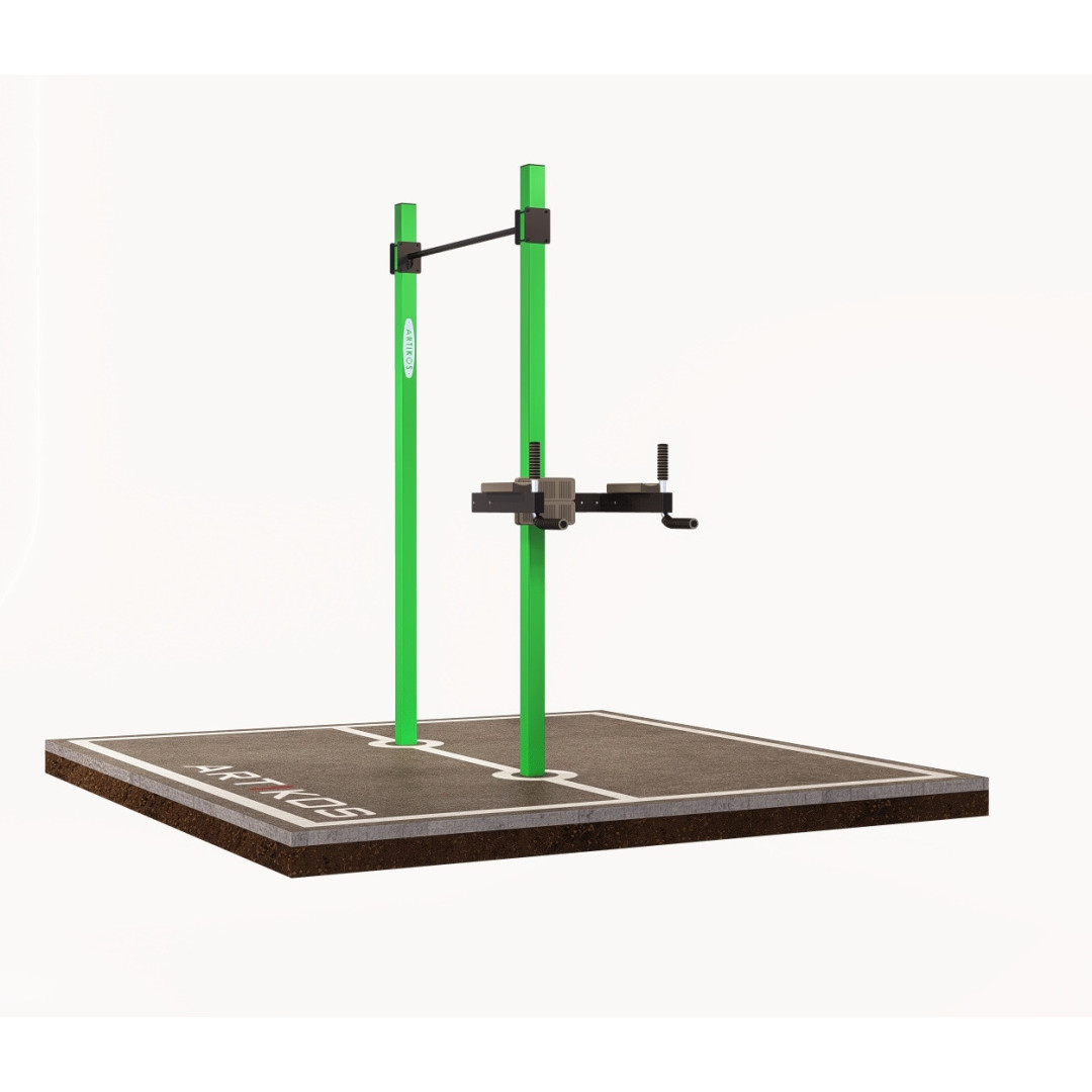 Poręcz pozioma zewnętrzna z drążkami ARTIKOS S-5