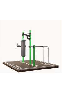 Poręcz pozioma zewnętrzna z drążkami ARTIKOS S-6