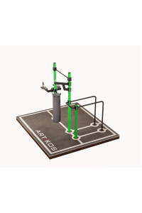 Poręcz pozioma zewnętrzna z drążkami ARTIKOS S-6