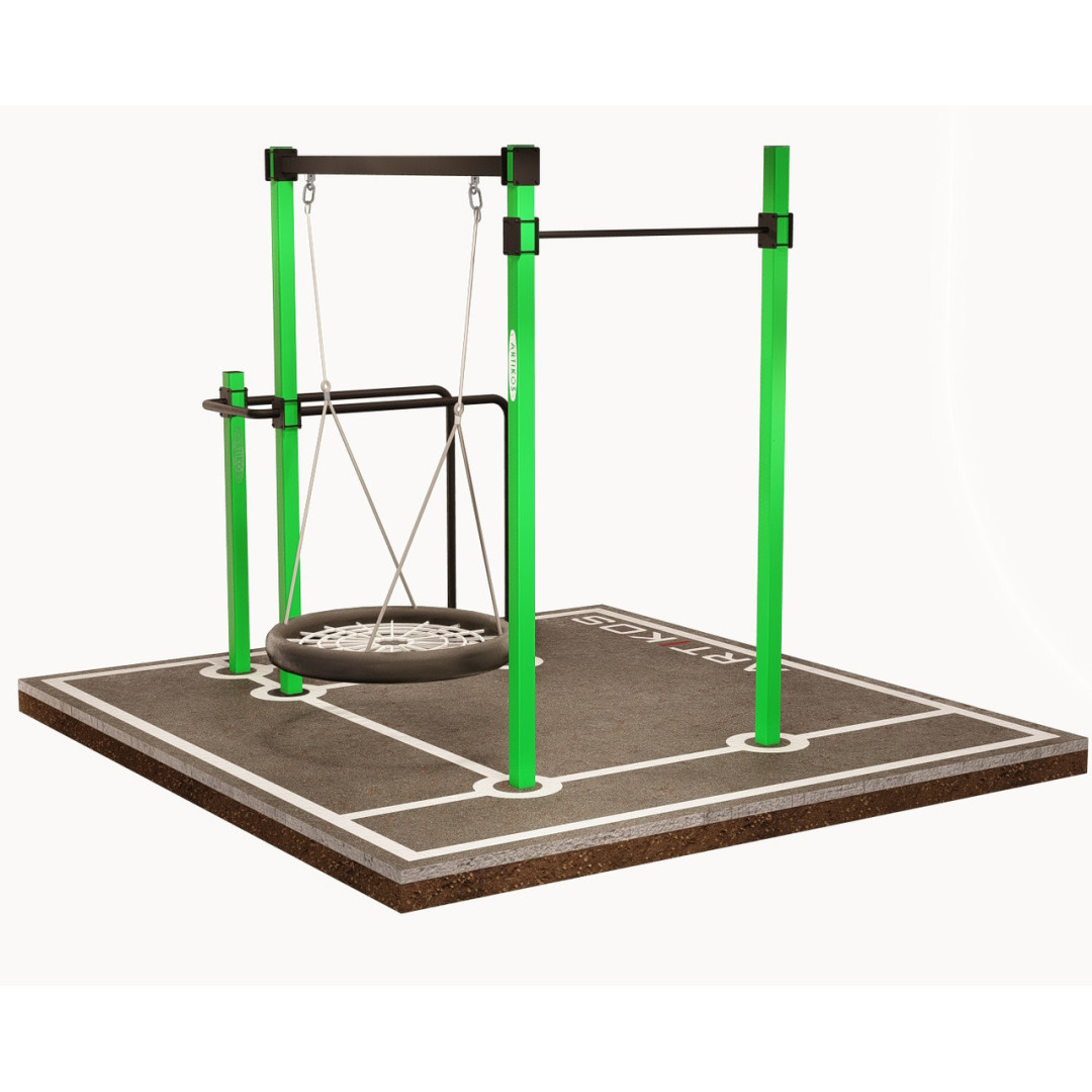 Drążek poziomy zewnętrzny z drążkami i huśtawką ARTITKOS K-2