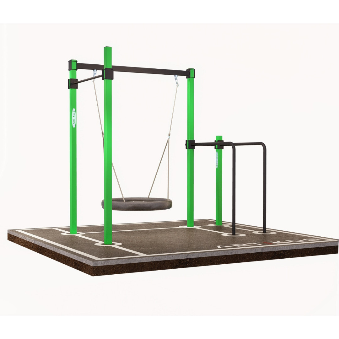 Drążek poziomy zewnętrzny z drążkami i huśtawką ARTITKOS K-2