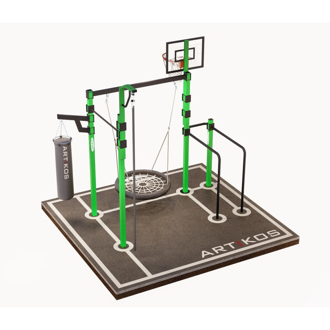 Drążek poziomy zewnętrzny z drążkami i huśtawką ARTikOS K-3