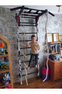 Drabinka gimnastyczna z poziomym drążkiem ARTikOS wzmocniona nadrukiem 