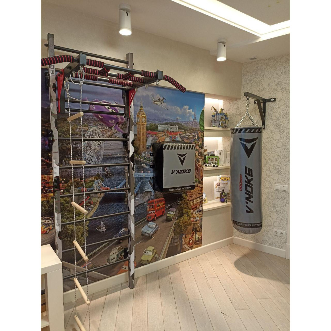 Szwedzki mur wojskowy z poziomym drążkiem, kratami, blokiem gumek, zestawem dla dzieci