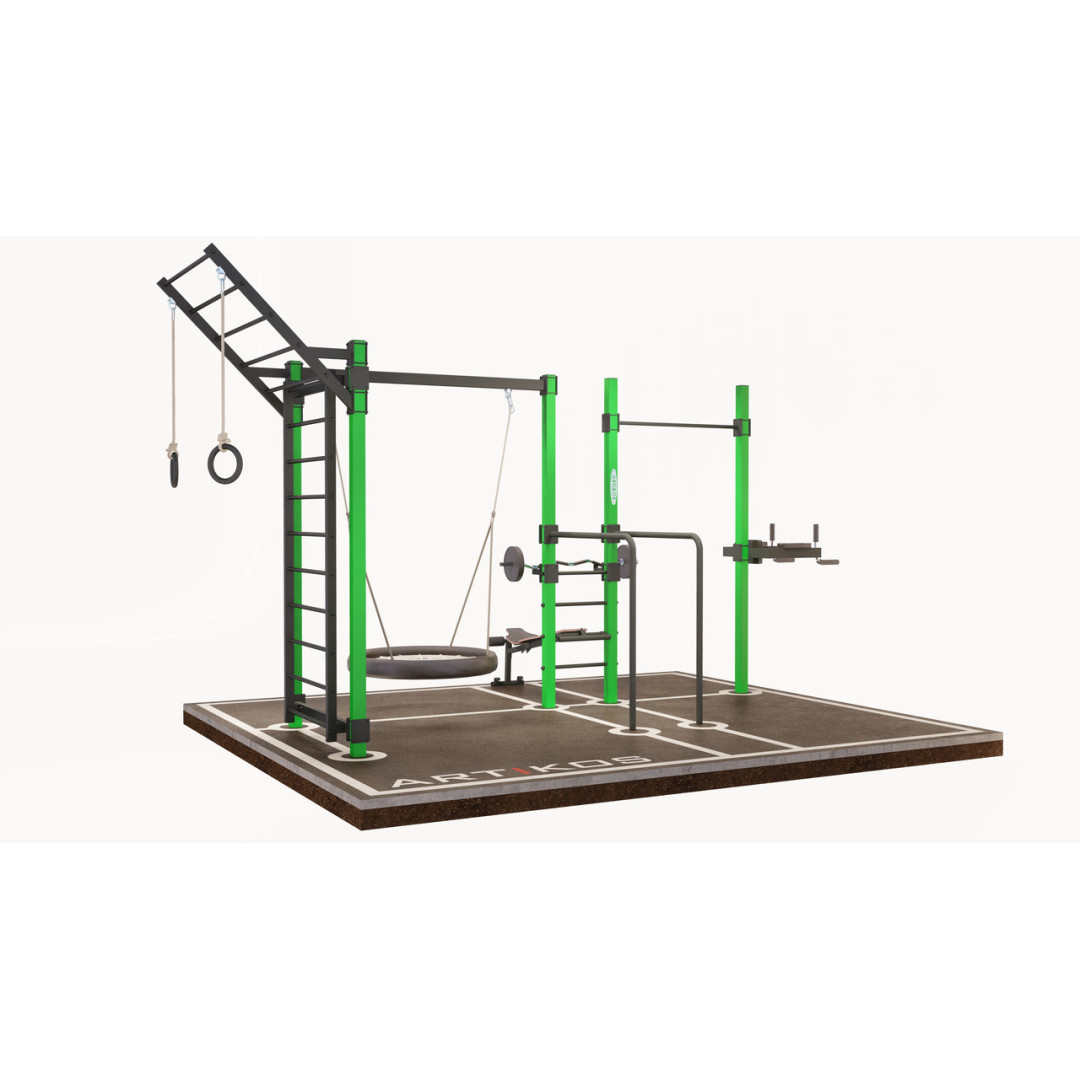 Poziomy drążek zewnętrzny z drążkami i huśtawką ARTIKOS K-5