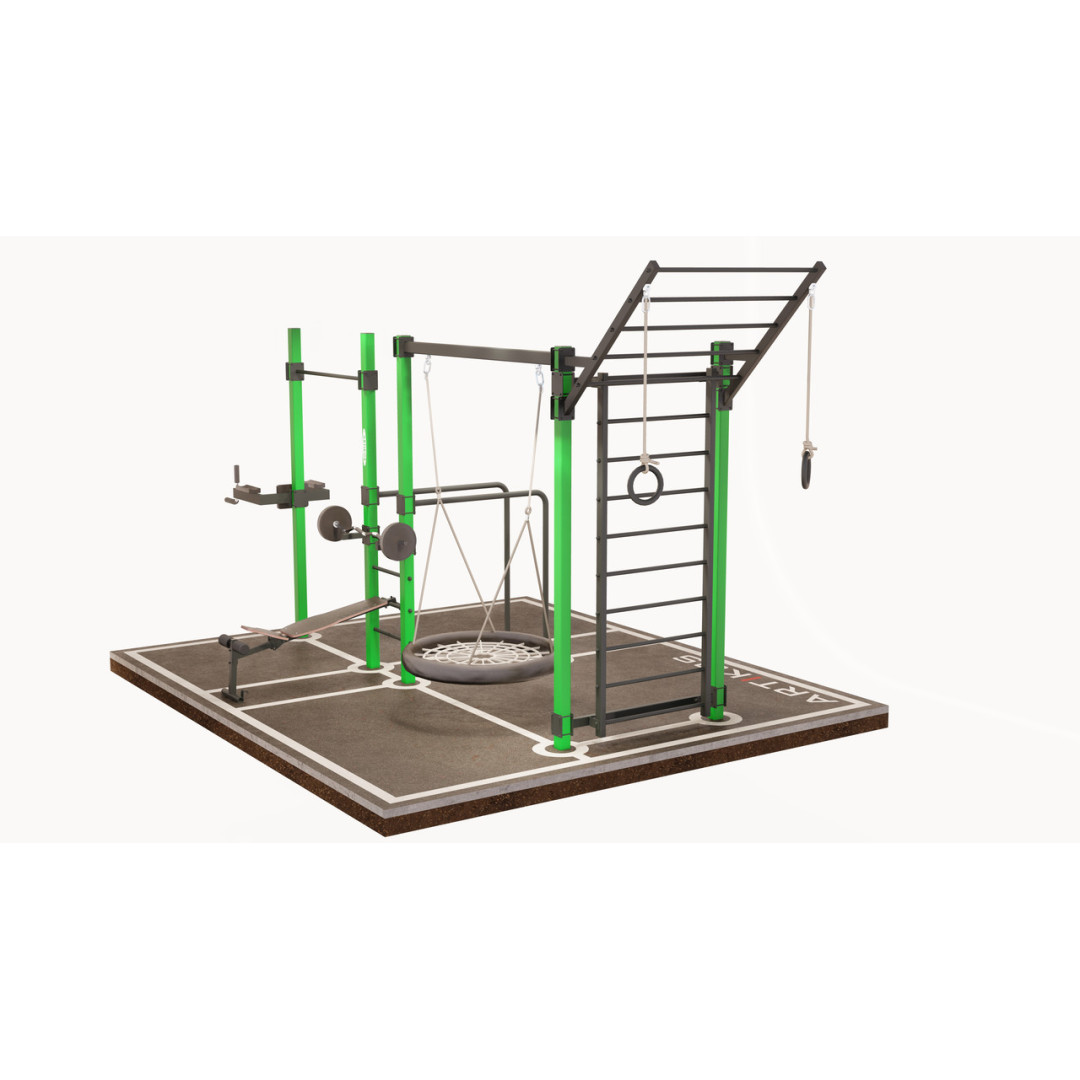 Poziomy drążek zewnętrzny z drążkami i huśtawką ARTIKOS K-5