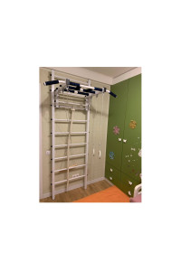 Drabinka gimnastyczna ze szprosami poziomymi i szprosami ARTikOS wzmocniona bielą