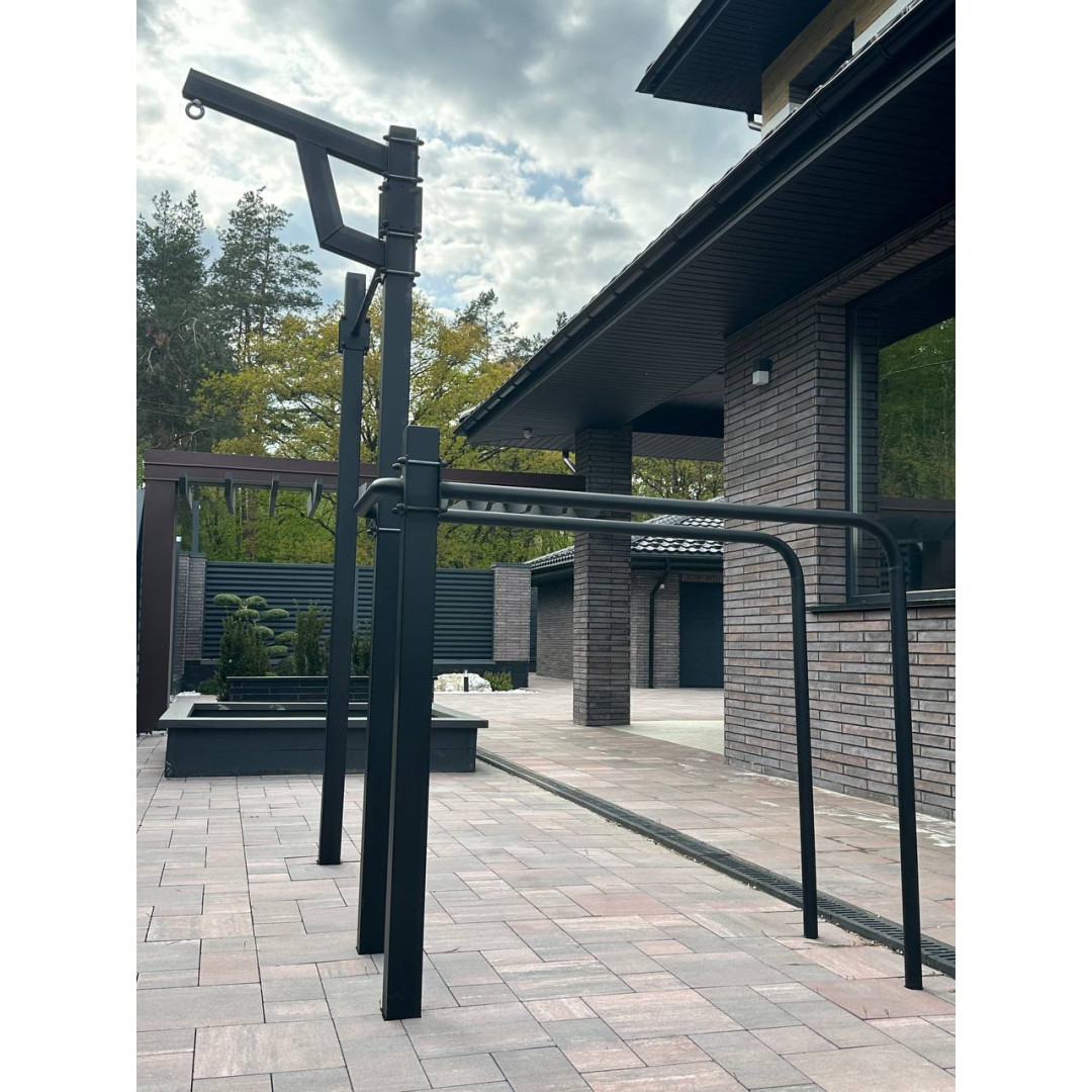 Poręcz pozioma zewnętrzna z drążkami ARTIKOS S-6