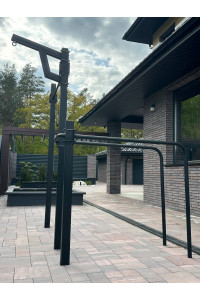 Poręcz pozioma zewnętrzna z drążkami ARTIKOS S-6